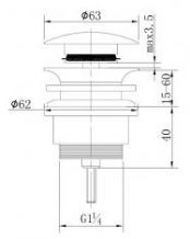 ADW click waste laag model RVS look